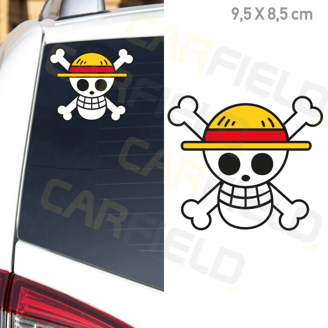 Αυτοκόλλητο αυτοκινήτου One Piece Jolly Roger