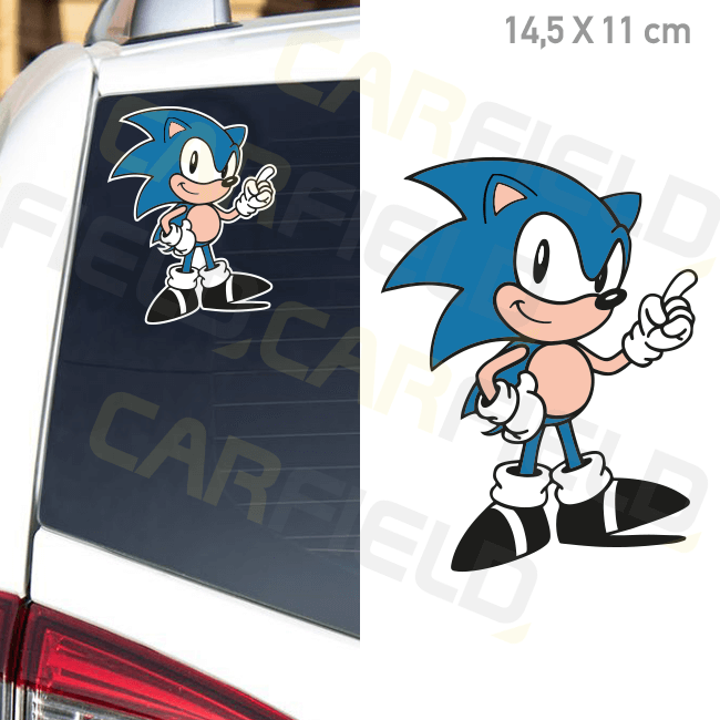 Αυτοκόλλητο αυτοκινήτου Sonic 14,5X11